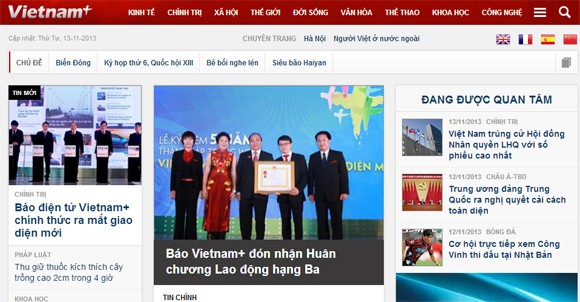 Báo điện tử Vietnam+ đón Huân chương Lao động hạng Ba ảnh 2