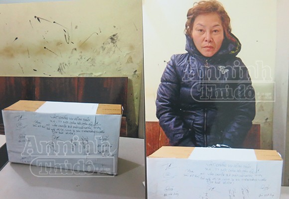 “Nữ quái” sơn cước giấu 9 bánh heroin trong hai hộp chè ảnh 1