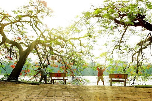 Thong thả Hà Nội mỗi sớm mai ảnh 2