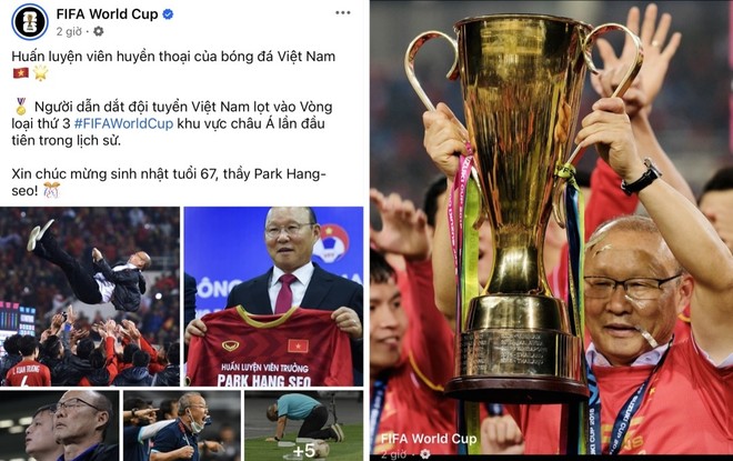 FIFA chúc mừng sinh nhật và tôn vinh HLV Park Hang-seo