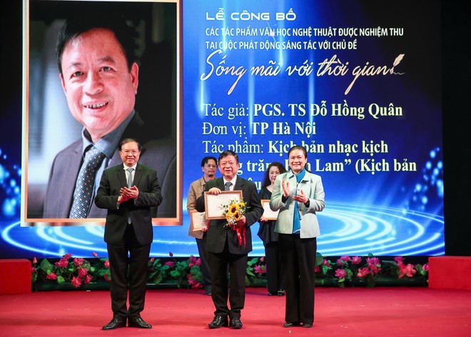 Nhạc kịch "Vầng trăng Him Lam" (PGS. TS Đỗ Hồng Quân từ kịch bản văn học của Châu La Việt) được Bộ VHTTDL nghiệm thu. Nhạc kịch "Vầng trăng Him Lam" (PGS. TS Đỗ Hồng Quân từ kịch bản văn học của Châu La Việt) được Bộ VHTTDL nghiệm thu.