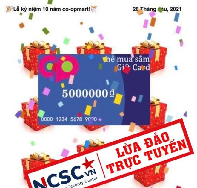 Khuyến mại Co.op mart trên là lừa đảo