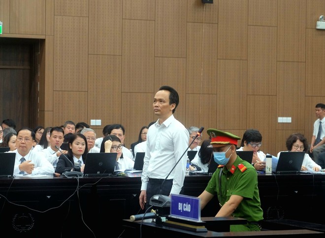 Cựu Chủ tịch FLC Trịnh Văn Quyết tại phiên tòa.