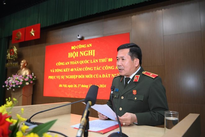 Thiếu tướng Đinh Văn Nơi, Cục trưởng Cục An ninh chính trị nội bộ tham luận tại hội nghị Thiếu tướng Đinh Văn Nơi, Cục trưởng Cục An ninh chính trị nội bộ tham luận tại hội nghị