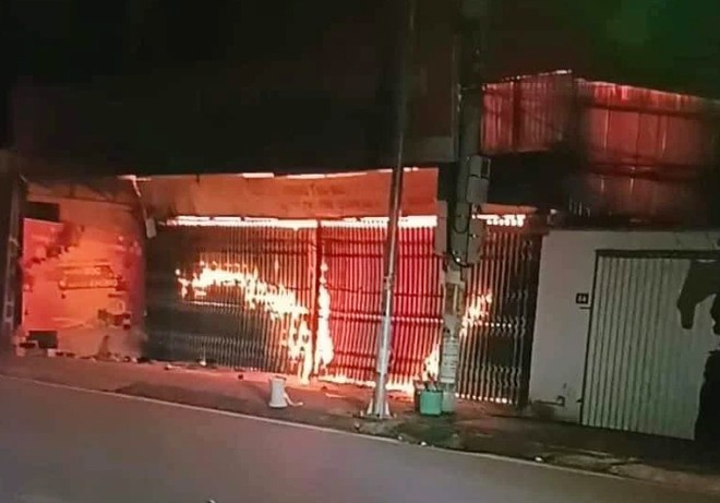 Hiện trường vụ cháy Hiện trường vụ cháy