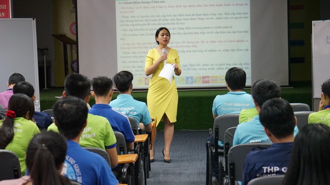 Văn hóa doanh nghiệp ở Tân Hiệp Phát được cụ thể hóa qua việc thực hành 7 giá trị cốt lõi Văn hóa doanh nghiệp ở Tân Hiệp Phát được cụ thể hóa qua việc thực hành 7 giá trị cốt lõi