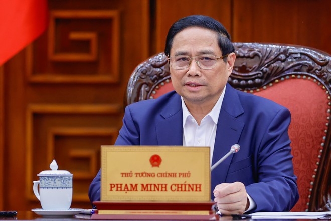 Thủ tướng Phạm Minh Chính tại buổi làm việc Thủ tướng Phạm Minh Chính tại buổi làm việc