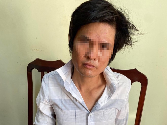 Đối tượng Phạm Văn K. tại cơ quan công an Đối tượng Phạm Văn K. tại cơ quan công an