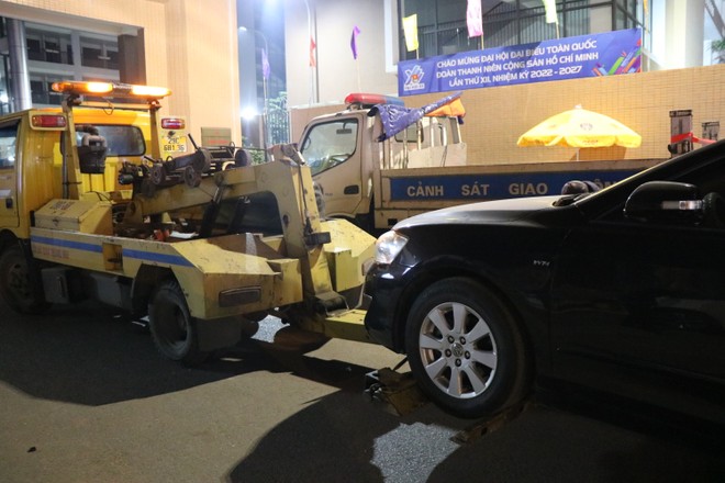 Nhiều xe ô tô đã bị tạm giữ