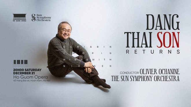 “Đặng Thái Sơn Returns” concert diễn ra vào tối ngày 21/12/2024 tại nhà hát Hồ Gươm