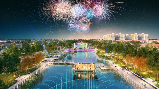 Màn trình diễn pháo hoa đẳng cấp diễn ra tại Công viên Lễ hội. Ảnh phối cảnh minh họa Sun Property Màn trình diễn pháo hoa đẳng cấp diễn ra tại Công viên Lễ hội. Ảnh phối cảnh minh họa Sun Property