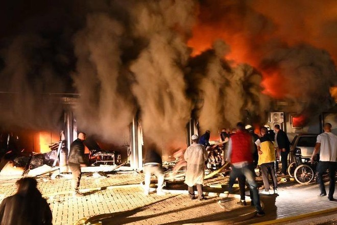 Hiện trường vụ hỏa hoạn