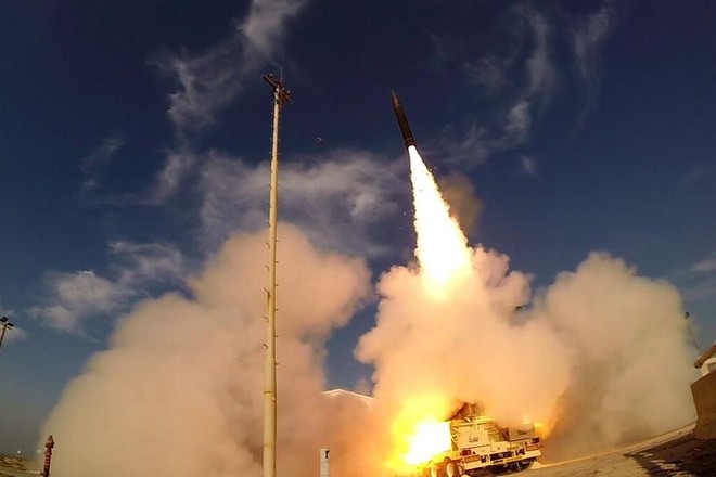 Tên lửa của Israel được phóng đi. Ảnh minh họa