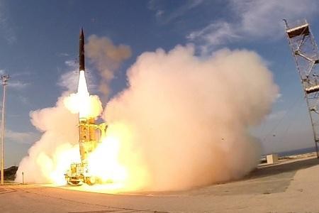 Tên lửa Israel được phóng đi. Ảnh minh họa