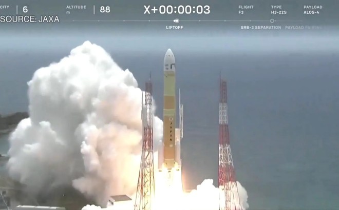 Tên lửa H3 được phóng lên từ Trung tâm Vũ trụ Tanegashima