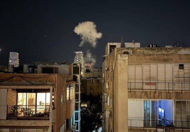 Hình ảnh về vụ nổ tại Tel Aviv