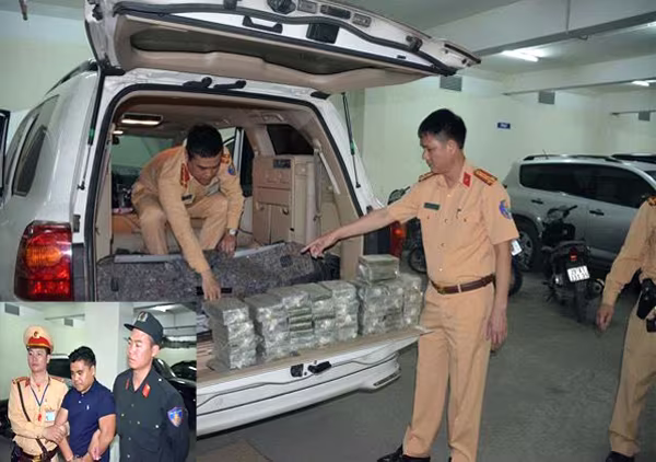Quảng Ninh: Phát hiện xe ô tô biển Lào vận chuyển trái phép 100 bánh ma túy ảnh 1 Quảng Ninh: Phát hiện xe ô tô biển Lào vận chuyển trái phép 100 bánh ma túy ảnh 1
