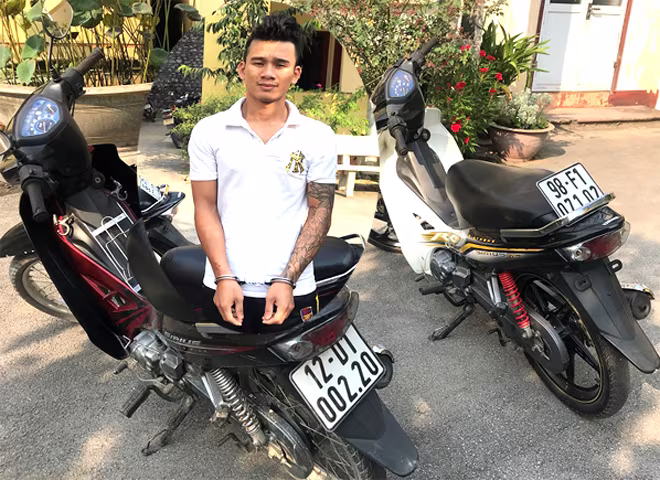 Đối tượng trộm cắp xe máy sa lưới ảnh 1 Đối tượng trộm cắp xe máy sa lưới ảnh 1