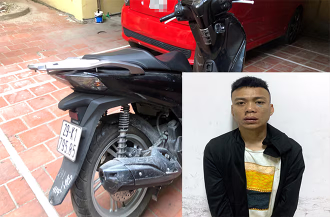 Kẻ gây ra hàng loạt vụ trộm cắp xe SH trong đêm sa lưới như thế nào? ảnh 1