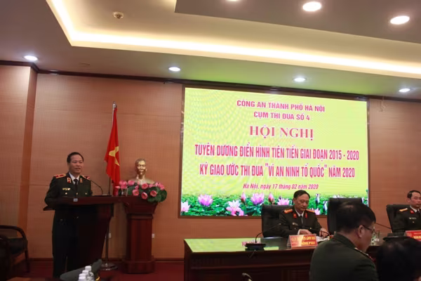 Cụm thi đua số 4 - Công an Hà Nội: Quyết liệt thực hiện các nhóm giải pháp trọng tâm, đột phá ảnh 1 Cụm thi đua số 4 - Công an Hà Nội: Quyết liệt thực hiện các nhóm giải pháp trọng tâm, đột phá ảnh 1