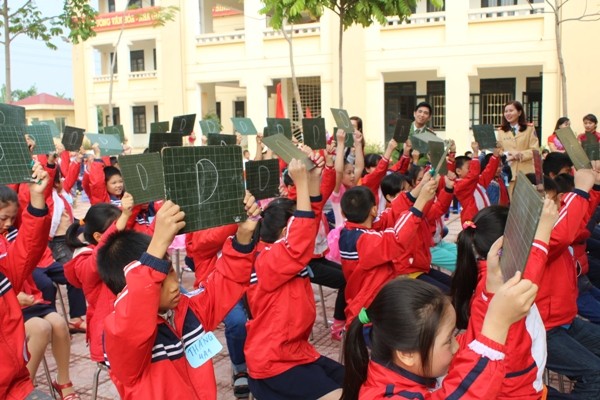 Sôi nổi buổi tuyên truyền ATGT tại một trường tiểu học ảnh 5 Sôi nổi buổi tuyên truyền ATGT tại một trường tiểu học ảnh 5