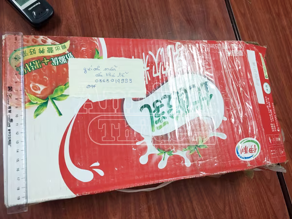Thùng sữa được độn ma túy bên trong Thùng sữa được độn ma túy bên trong