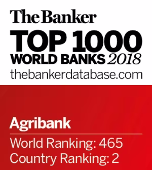 Agribank được Tạp chí The Banker xếp hạng đứng thứ 465 thế giới và xếp thứ hai quốc gia năm 2018 ảnh 1 Agribank được Tạp chí The Banker xếp hạng đứng thứ 465 thế giới và xếp thứ hai quốc gia năm 2018 ảnh 1