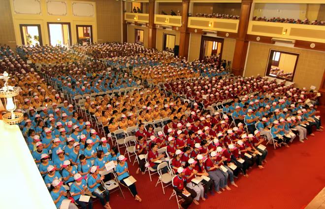 Nhiều hoạt động bổ ích tại Hội trại tập huấn Thanh niên Phật tử toàn quốc ảnh 7 Nhiều hoạt động bổ ích tại Hội trại tập huấn Thanh niên Phật tử toàn quốc ảnh 7