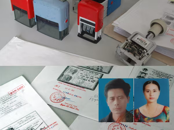 Làm con dấu giả để hoàn thiện hồ sơ... cấp nước ảnh 1