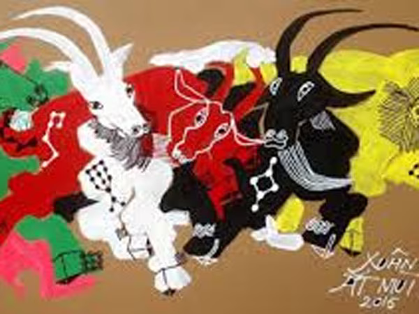 Vẽ con giáp chơi Xuân ảnh 1