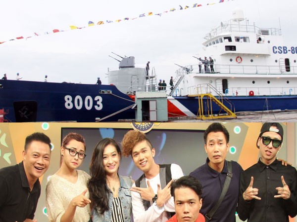 “Bữa trưa vui vẻ” trên boong tàu Cảnh sát biển ảnh 1 “Bữa trưa vui vẻ” trên boong tàu Cảnh sát biển ảnh 1
