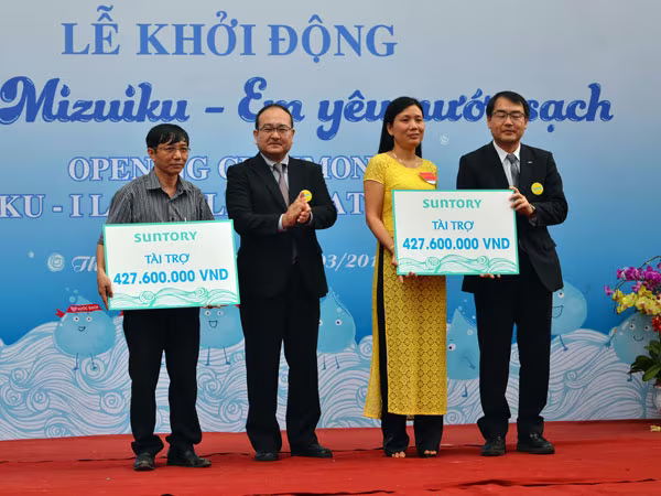 Khởi động dự án “Mizuiku - Em yêu nước sạch” ảnh 1 Khởi động dự án “Mizuiku - Em yêu nước sạch” ảnh 1