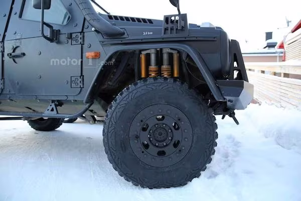 Xe bọc thép hạng nhẹ mới của Mercedes lăn bánh trên bằng tuyết ảnh 3 Xe bọc thép hạng nhẹ mới của Mercedes lăn bánh trên bằng tuyết ảnh 3
