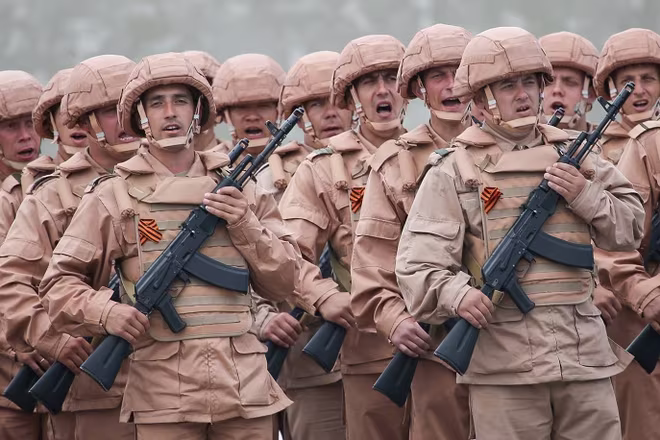 Ảnh, video quân đội Nga ráo riết chuẩn bị cho duyệt binh "Ngày Chiến thắng" ảnh 12