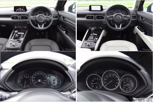 Hai phiên bản số sàn và tự động tại Nhật Bản gần như giống nhau về trang bị bên trong nội thất, chỉ có cần số và cụm đồng hồ phía trước để phân biệt. Hai phiên bản số sàn và tự động tại Nhật Bản gần như giống nhau về trang bị bên trong nội thất, chỉ có cần số và cụm đồng hồ phía trước để phân biệt.