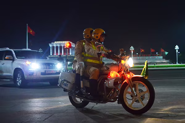 Xem Công an Hà Nội dẫn đoàn, đảm bảo an ninh Lễ Khai mạc IPU 132 ảnh 5