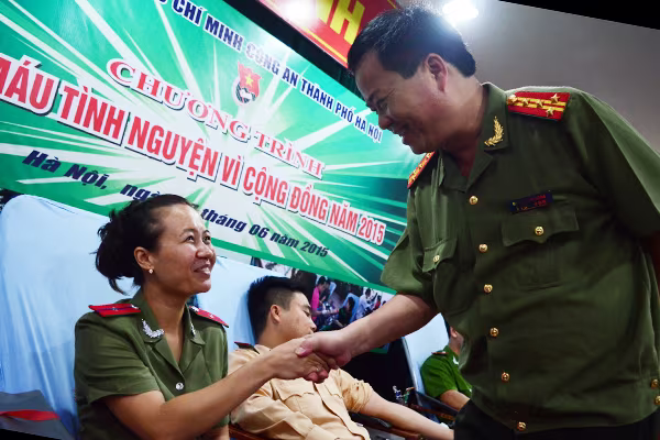Tuổi trẻ Công an Thủ đô hiến máu vì cộng đồng: Một giọt máu cho đi... ảnh 1 Tuổi trẻ Công an Thủ đô hiến máu vì cộng đồng: Một giọt máu cho đi... ảnh 1