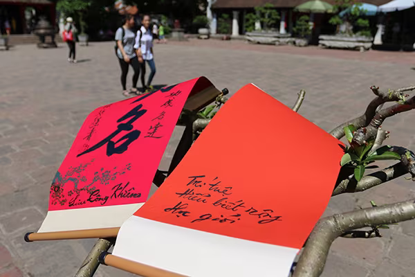 Làm thủ tục dự thi xong, sĩ tử đổ về Văn Miếu cầu may ảnh 10