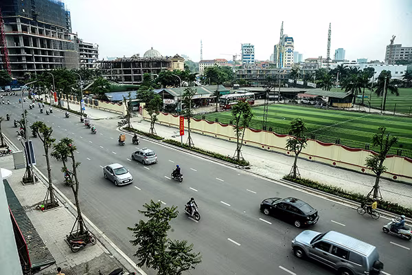 Cận cảnh tuyến đường đô thị kiểu mẫu tại Hà Nội trước ngày khánh thành ảnh 1 Cận cảnh tuyến đường đô thị kiểu mẫu tại Hà Nội trước ngày khánh thành ảnh 1