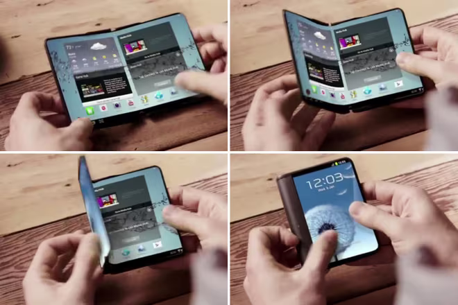 Samsung chuẩn bị ra mắt smartphone gập lại được? ảnh 2 Samsung chuẩn bị ra mắt smartphone gập lại được? ảnh 2