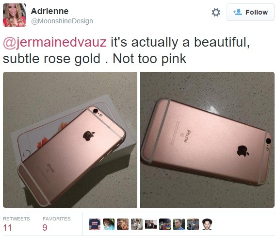 Người đầu tiên sở hữu chiếc iPhone 6S màu vàng hồng? ảnh 1 Người đầu tiên sở hữu chiếc iPhone 6S màu vàng hồng? ảnh 1