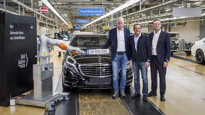 "Xế hộp" Mercedes thứ 20 triệu ra đời tại nhà máy Sindelfingen ảnh 1 "Xế hộp" Mercedes thứ 20 triệu ra đời tại nhà máy Sindelfingen ảnh 1