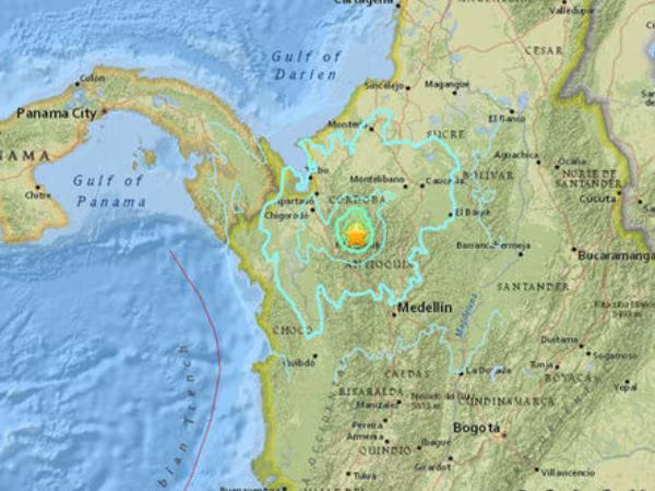 Động đất 6 độ Richter làm rung chuyển Colombia ảnh 1 Động đất 6 độ Richter làm rung chuyển Colombia ảnh 1