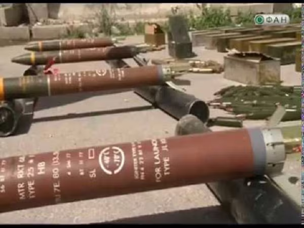 Quân đội Syria tịch thu một số lượng vũ khí lớn của phiến quân ảnh 1 Quân đội Syria tịch thu một số lượng vũ khí lớn của phiến quân ảnh 1