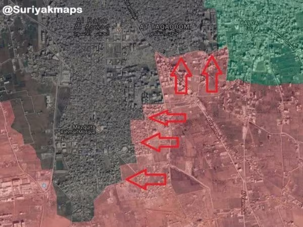 SAA tấn công dữ dội các căn cứ của IS ở miền nam Damascus ảnh 1 SAA tấn công dữ dội các căn cứ của IS ở miền nam Damascus ảnh 1