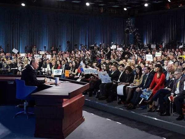 Tổng thống V.Putin tổ chức họp báo lớn lần thứ 15 ảnh 1 Tổng thống V.Putin tổ chức họp báo lớn lần thứ 15 ảnh 1