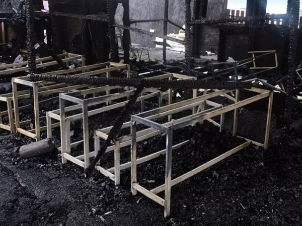 Cháy trung tâm tị nạn trên đảo Lesbos của Hy Lạp ảnh 1