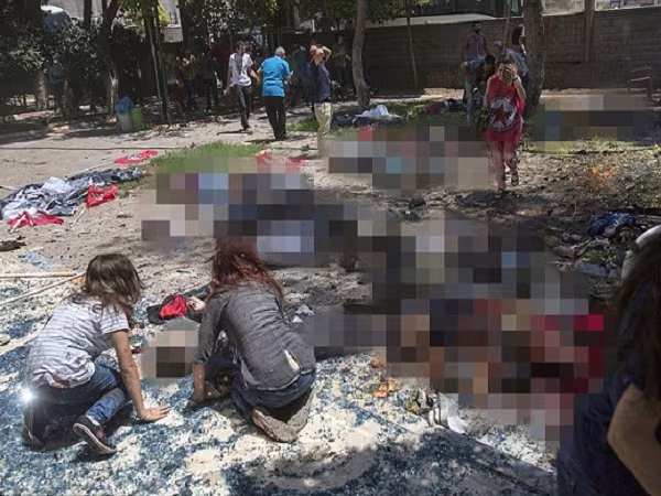 Hiện trường đẫm máu vụ đánh bom tự sát gần biên giới Thổ Nhĩ Kỳ ảnh 8