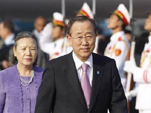 Tổng Thư ký LHQ và phu nhân thăm chính thức Việt Nam ảnh 1 Tổng Thư ký LHQ và phu nhân thăm chính thức Việt Nam ảnh 1