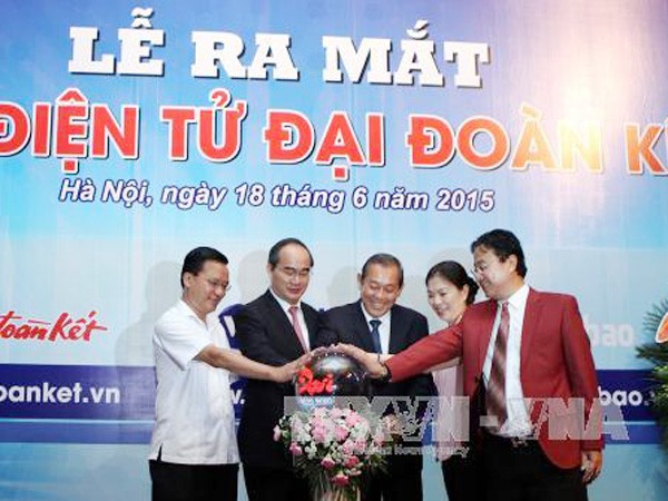 Ra mắt Báo Đại đoàn kết điện tử ảnh 1 Ra mắt Báo Đại đoàn kết điện tử ảnh 1